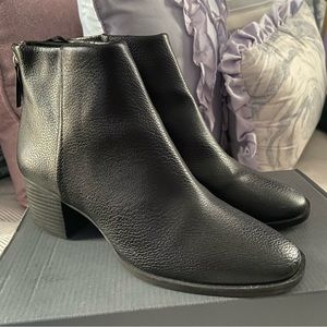 H&M Black Leather Booties